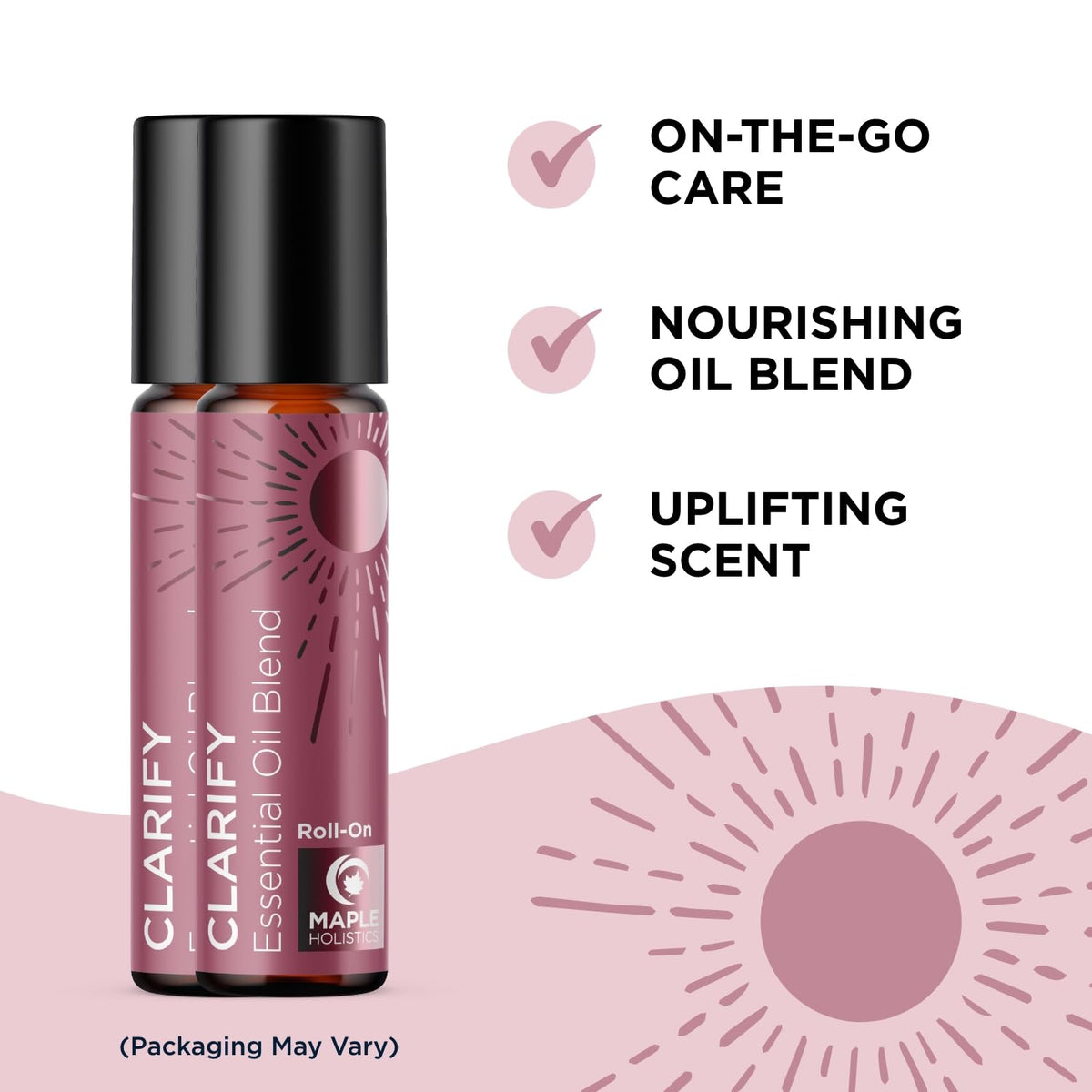 Headache Essential Oil Roll On - Clarify Essential Oil Blend Headache Roll On with Aromatherapy Oils