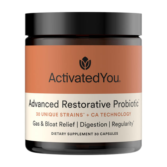 ACTIVATEDYOU Advanced Restorative Probiotic for Daily Use- 30 Strain Digestive Gut Health & Immune Function Support