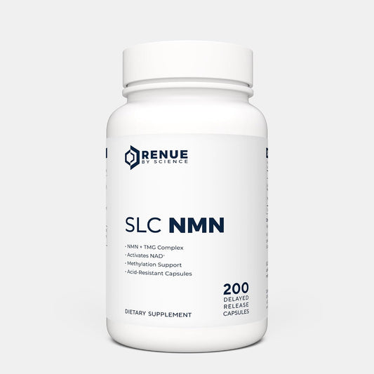 Renue By Science NMN Supplement | 200 SLC Enteric Capsules - 250mg Nicotinamide Mononucleotide per Serving | Delayed Release for Increased Absorption | Manufactured in the USA