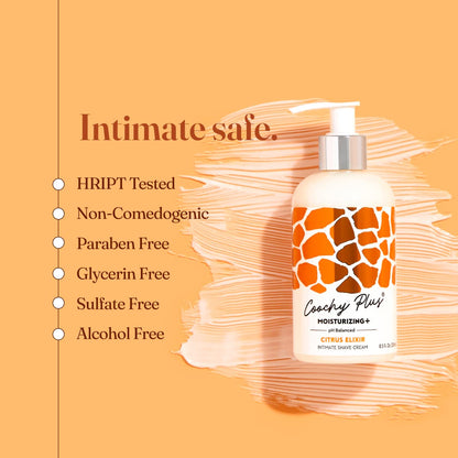 Coochy Plus Intimate Shaving Cream CITRUS ELIXIR For Pubic, Bikini Line, Armpit and