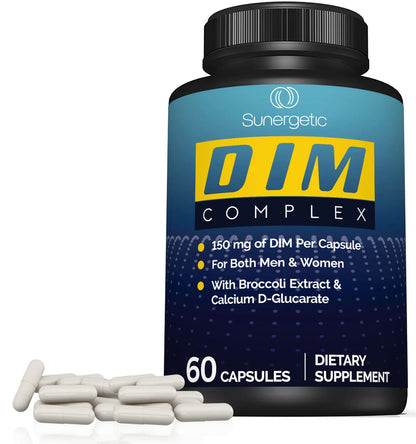 Premium DIM Supplement–Includes 150mg DIM (diindolylmethane), Broccoli, Calcium D