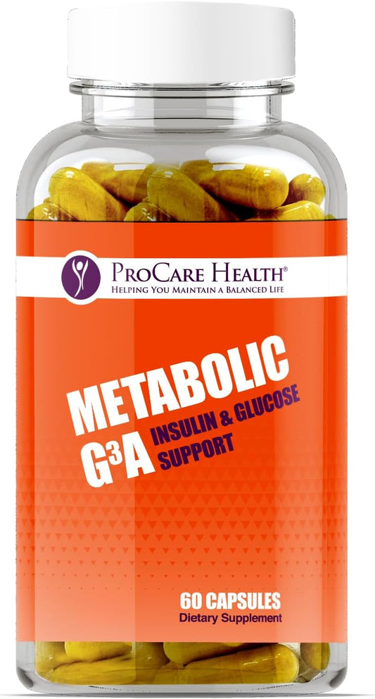ProCare Health GLP-1 Metabolic Support Supplement – Metabolic G3A Appetite & Craving Support – Berberine, Akkermansia, ALA – Gut & Glucose Supports – 60 Capsules
