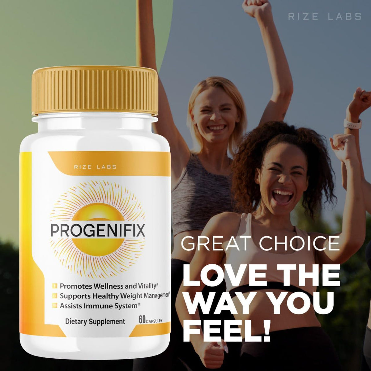 rize labs (2 Pack) Progenifix Weight Loss Supplement, Progenifix Capsules Total Body Wellness