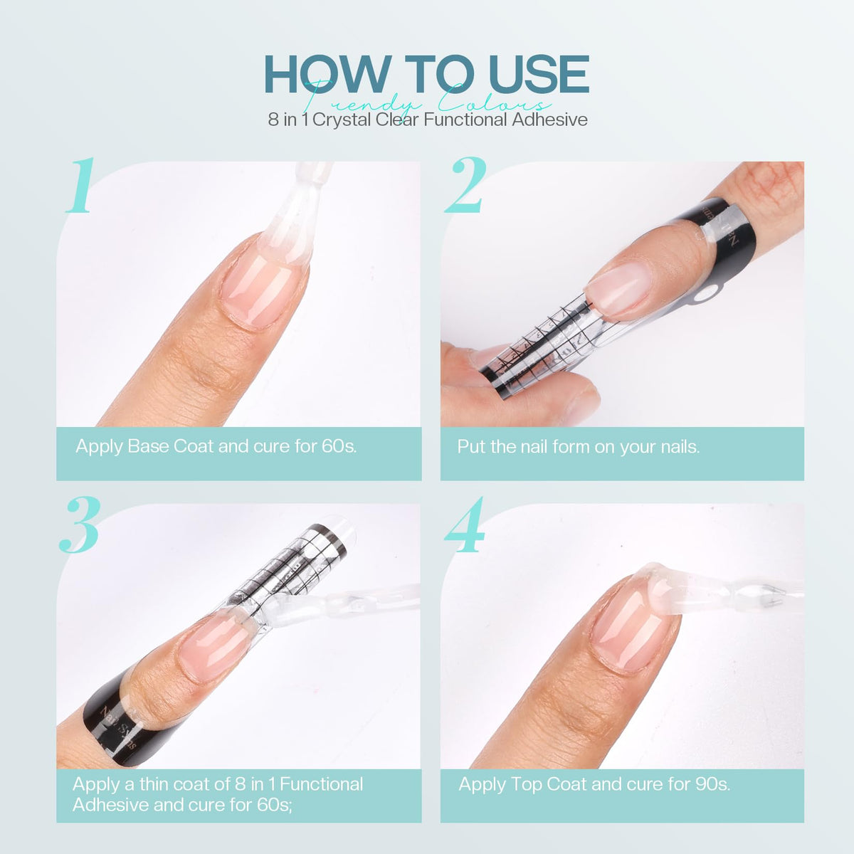 Morovan Builder Gel for Nails: Clear 8 in 1 Builder Gel with Gel Top Coat and Base Coat