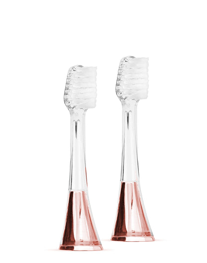Supersmile Zina45 Replacement Brush Heads, Silver, 2-Pack