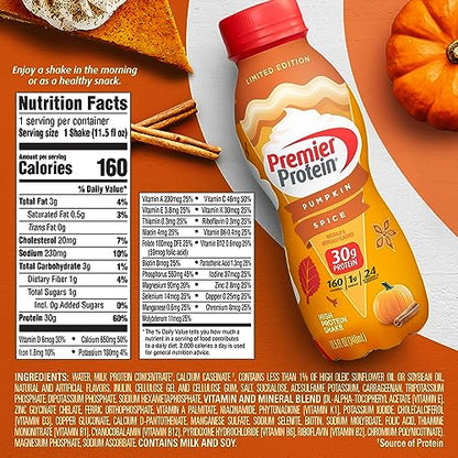 Premier Protein Shake Limited Edition 30g 1g Sugar 24 Vitamins Minerals Nutrients