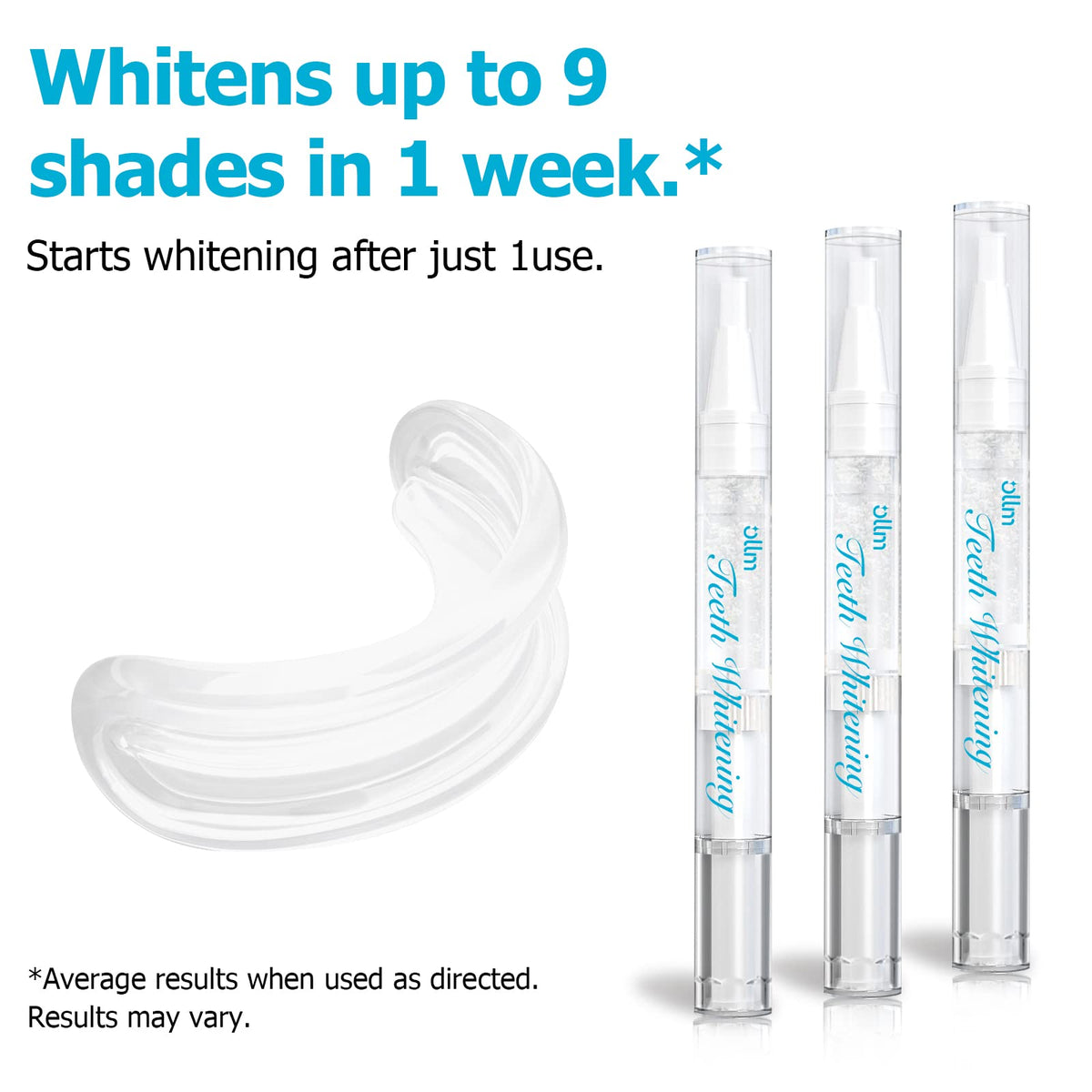 Teeth Whitening Kit Gel Pen Strips - Hydrogen Carbamide Peroxide for Sensitive Teeth