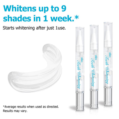 Teeth Whitening Kit Gel Pen Strips - Hydrogen Carbamide Peroxide for Sensitive Teeth