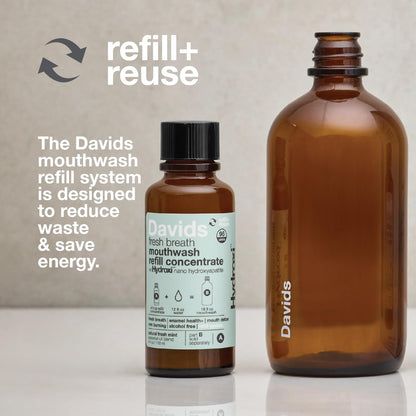 Davids Nano Hydroxyapatite Mouthwash Refill Alcohol-Free Fluoride-Free