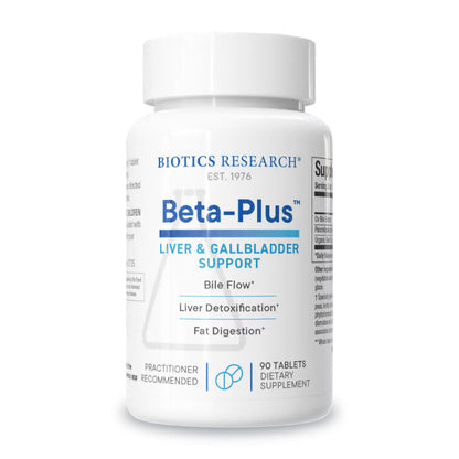 Biotics Research Beta-Plus™ Nutritional Ox Bile Salts Digestive Enzymes Supplement for Bile Production for No Gallbladder-Supports Overall Liver Function, Aids Fat Digestion, Supplies Betaine 90 Tabs