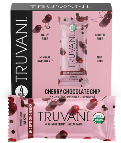 Truvani Plant Based Snack Bars | Variety | 12 Pack | Vegan | 5-8g Protein | USDA Organic and Vegan | Dairy, Soy, and Gluten Free | Individually Wrapped