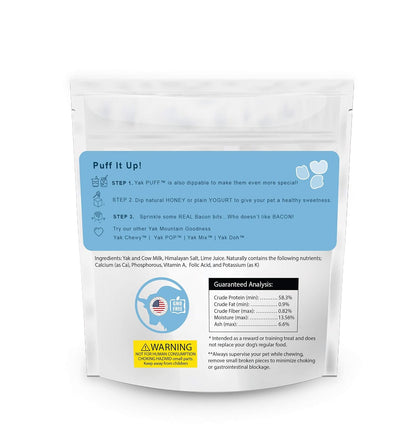 Yak Gold Puff 2oz Travel Size Natural Himalayan Goodness Dog Puff