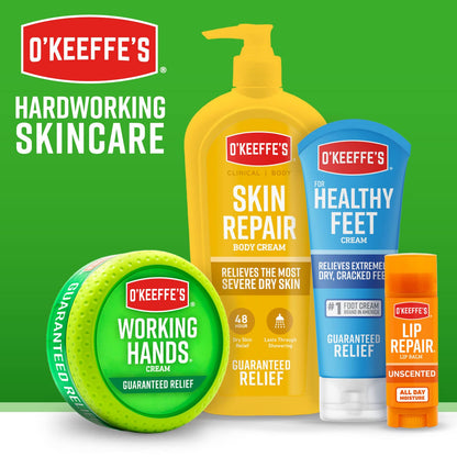 O'Keeffe's for Healthy Feet Foot Cream, Guaranteed Relief for Extremely Dry, Cracked Feet