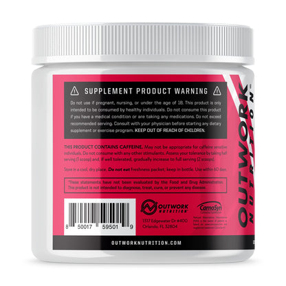 Outwork Nutrition Pre-Workout Supplement with Nootropics - Energy & Mental Focus