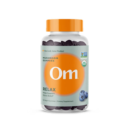 OM MUSHROOM SUPERFOOD Master Blend Mushroom Gummies – Organic 10-Mushroom Complex with Ashwagandha – Supports Immunity, Gut Health & Stress Relief – Mixed Berry Flavor – 28 Servings, 56 Count.