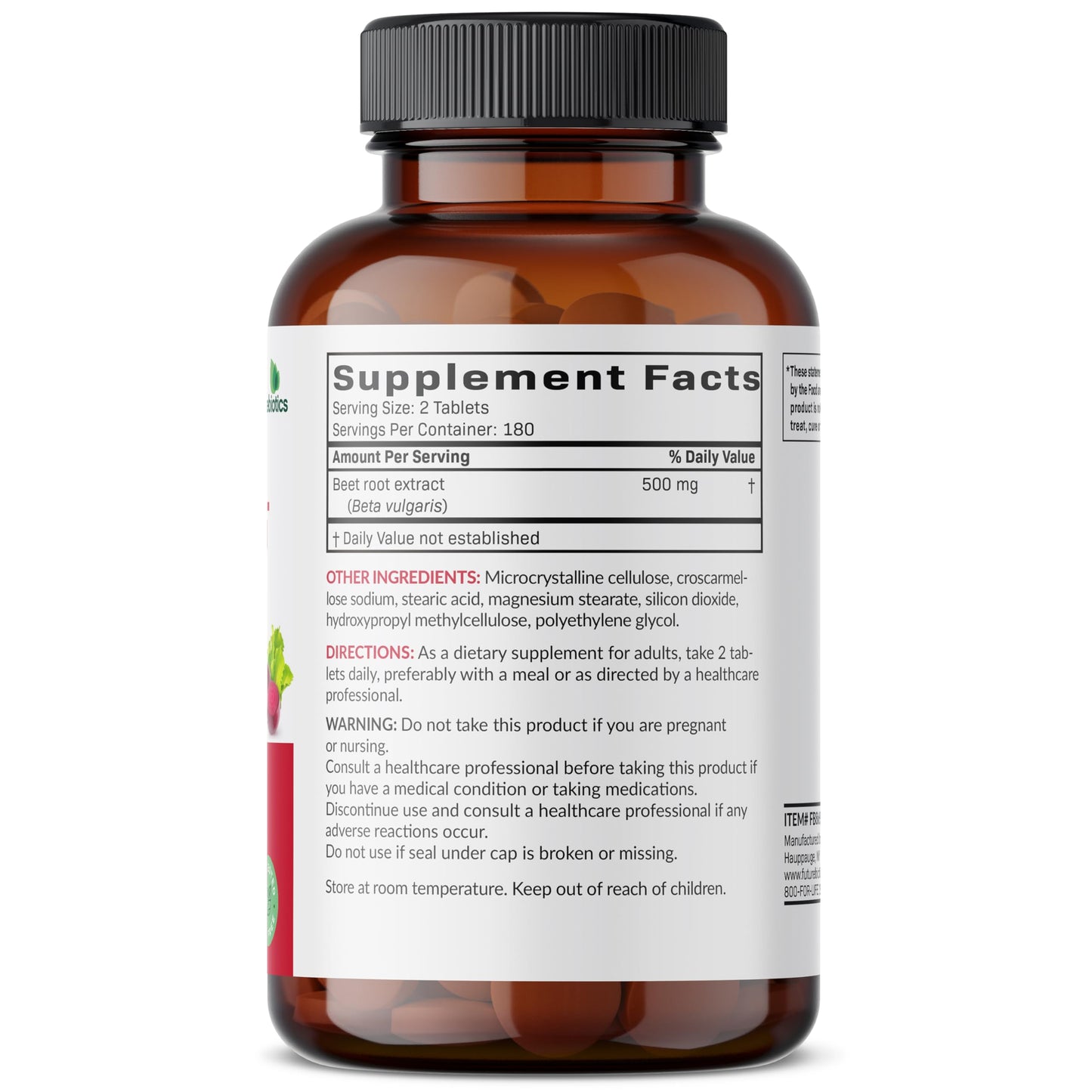 Futurebiotics Beet Root Extra Strength, Non-GMO, 120 Vegetarian Tablets