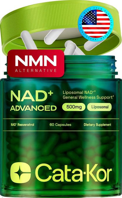 Cata-Kor Liposomal NAD+ Supplement with Resveratrol – Advanced NAD Resveratrol