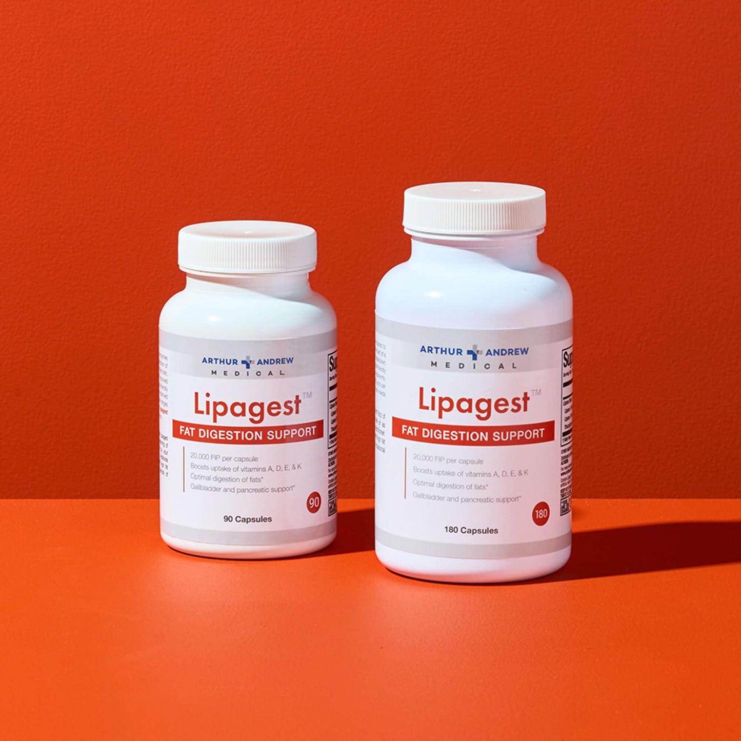 Arthur Andrew Medical, Lipagest, Lipase Enzyme, 20,000 FIP | Highly Potent Lipase Enzyme 20,000 FIP. Optimal Digestion of Fats - No Gallblader & Keto Support