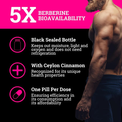Black Forest NMN 1000mg Turkesterone 500mg and 5X Berberine Wellness Performance Bundle for Energy Strength Metabolic Support