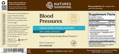 Nature's Sunshine Blood Pressurex 60 Capsules
