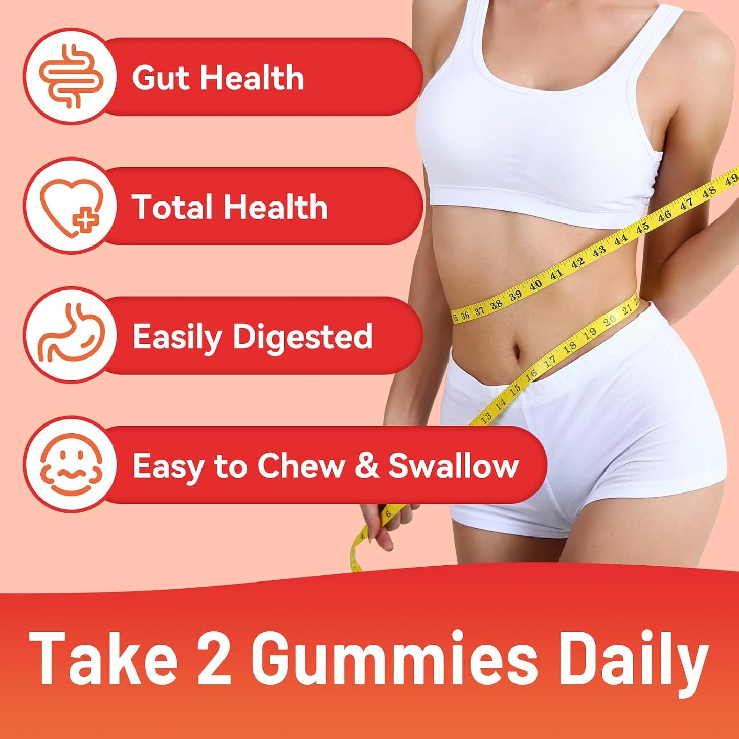 Fiber Gummies, Dietary Fiber , for Women and Men, 60 Count Gummies | Fiber Gummies, Dietary Fiber, for Women and Men, Gut Health Support,Mixed Berry and Strawberry Flavor, 60 Count Gummies