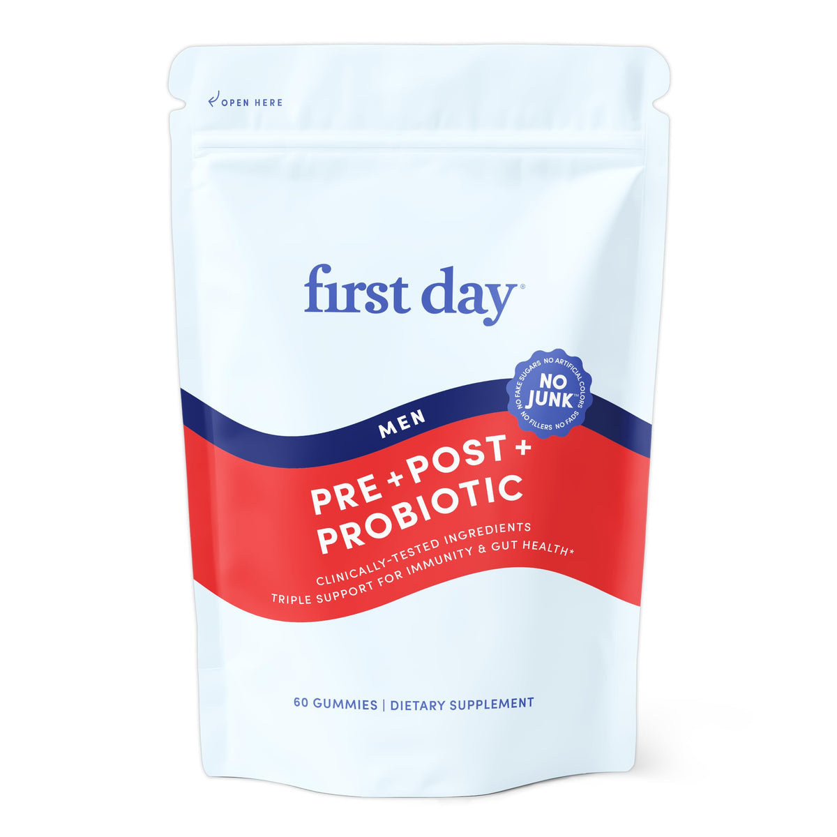 FIRST DAY Probiotic for Teens Ages 13-18, 3-in-1 Gummies, 60ct