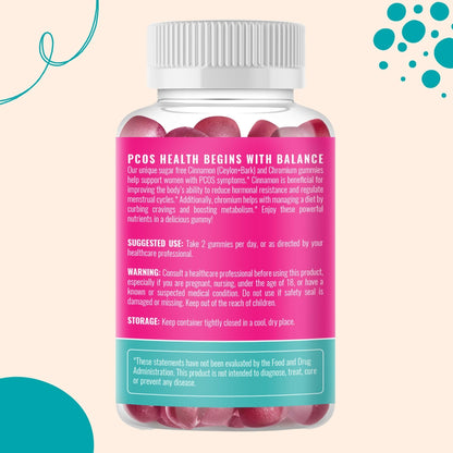 PCOS Herbal Gummies: Manage Cravings and Hormonal Balance; Cinnamon Complex