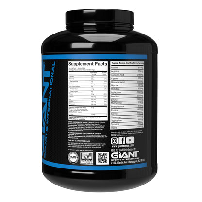 Giant Sports Delicious Elite - 24g of Whey Protein Powder with Muscle Building Amino