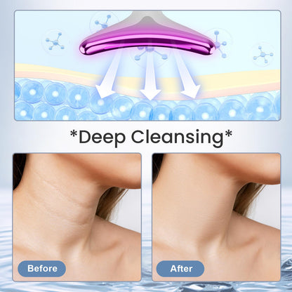 YAYIET Vibration Face and Neck Massager - Triple-Action Wrinkle Remover for Skin Care
