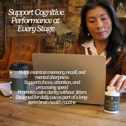 Zen Principle Zentelligence™ Gold Brain Supplement – Memory, Focus & Mental Clarity. Premium Cognitive Support for Adults 40+ with Magnesium, Vitamin D3, CoQ10, Vitamin B12 & L-Theanine. 60 Capsules