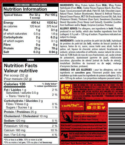 MUTANT ISO Surge – Pure whey Protein Isolate Powder, Low carb, Low Fat, Digestive Enzyme Boosted