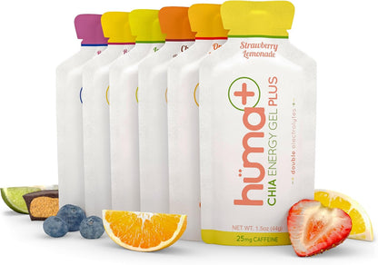 Huma Plus - Chia Energy Gel, Variety, 12 Gels