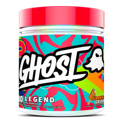 GHOST Legend Pre Workout Powder, Sonic Cherry Limeade - 30 Servings – Pre-Workout for Men & Women with Choline, L-Citrulline, & Beta Alanine for Energy & Focus