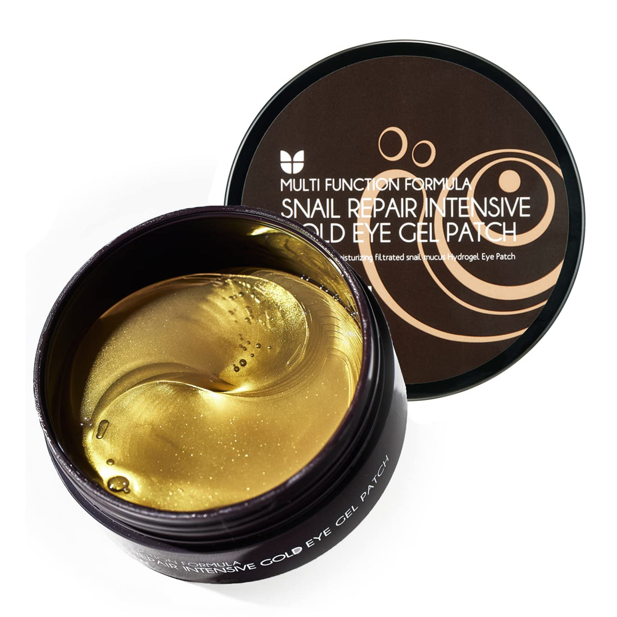 MIZON 24K Gold and Snail Hydrogel Patches (30 pairs) for Puffy Eyes, Dark Circles