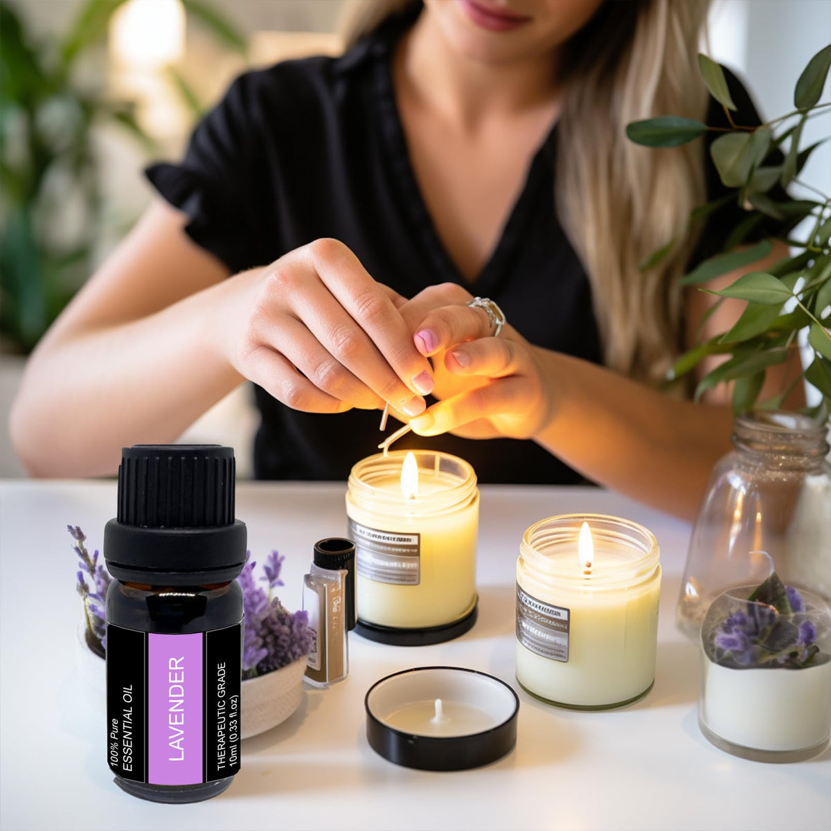 Wehnniee 3pcs Aroma Essential Oils Set- 3 x 10 ml (Coffee, Vanilla, Garnetberry)