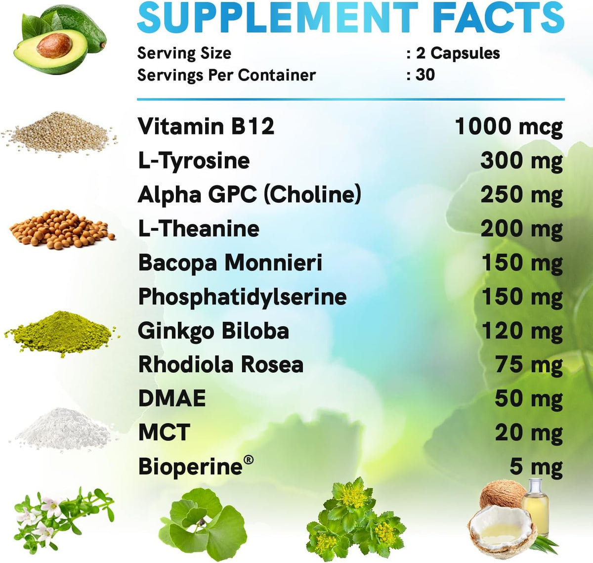 29-in-1 Methylated Multivitamin for Men & Women with Omega 3, Active B12, 5-MTHF Folate (70ct) & 12-in-1 Nootropic Brain Supplement Anhydrous: Ginkgo Biloba for Brain Support, Memory, Focus (120 ct)
