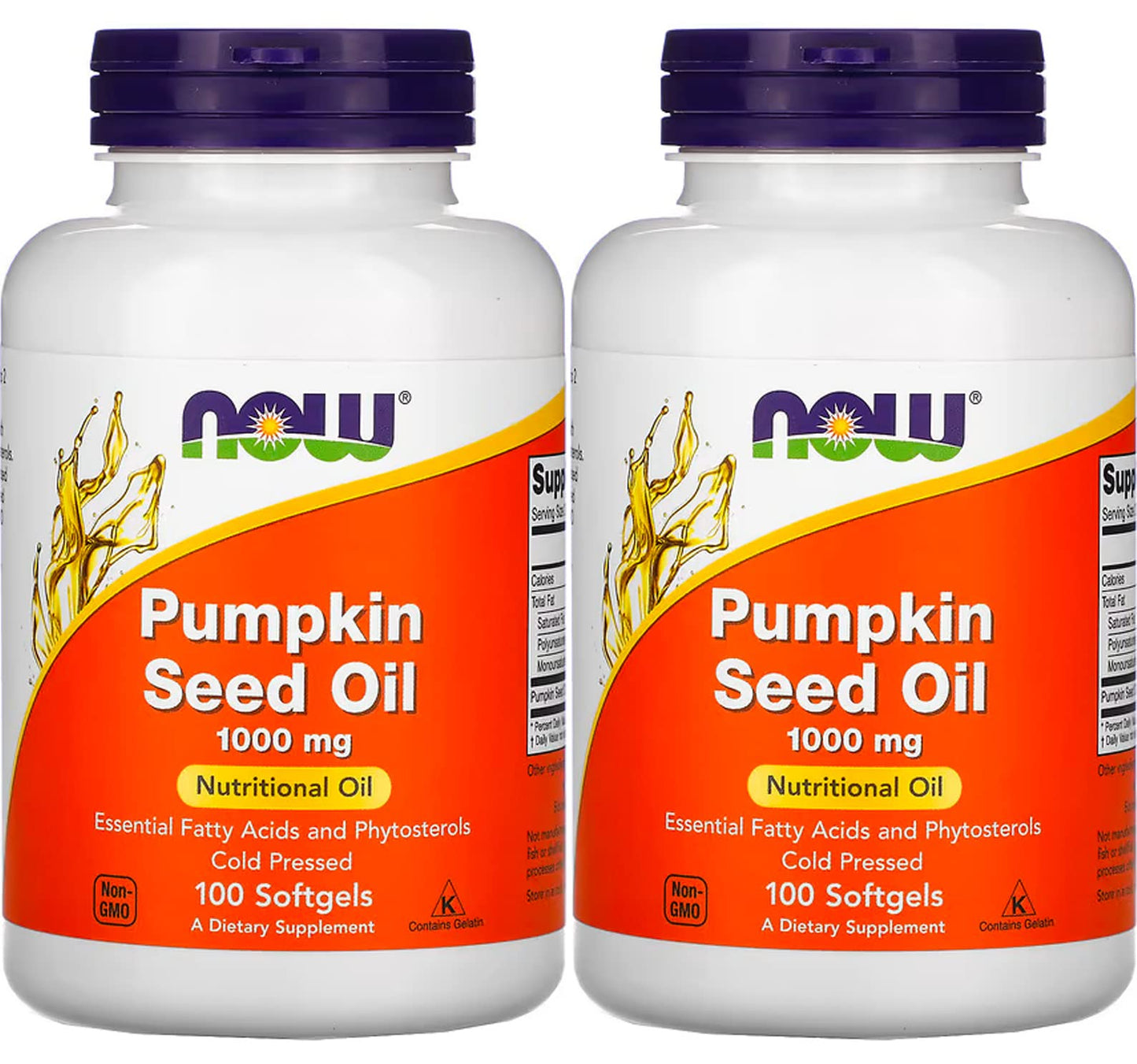 NOW Supplements, Pumpkin Seed Oil 1000 mg with Essential Fatty Acids and Phytosterols, Cold Pressed, 200 Softgels