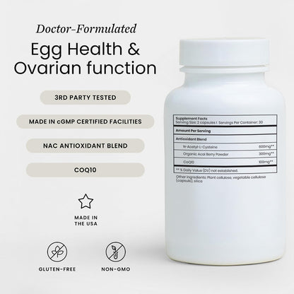 Perelel Womens Fertility Support Multivitamin with CoQ10 & NAC