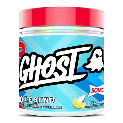 GHOST Legend Pre Workout Powder, Sonic Cherry Limeade - 30 Servings – Pre-Workout for Men & Women with Choline, L-Citrulline, & Beta Alanine for Energy & Focus