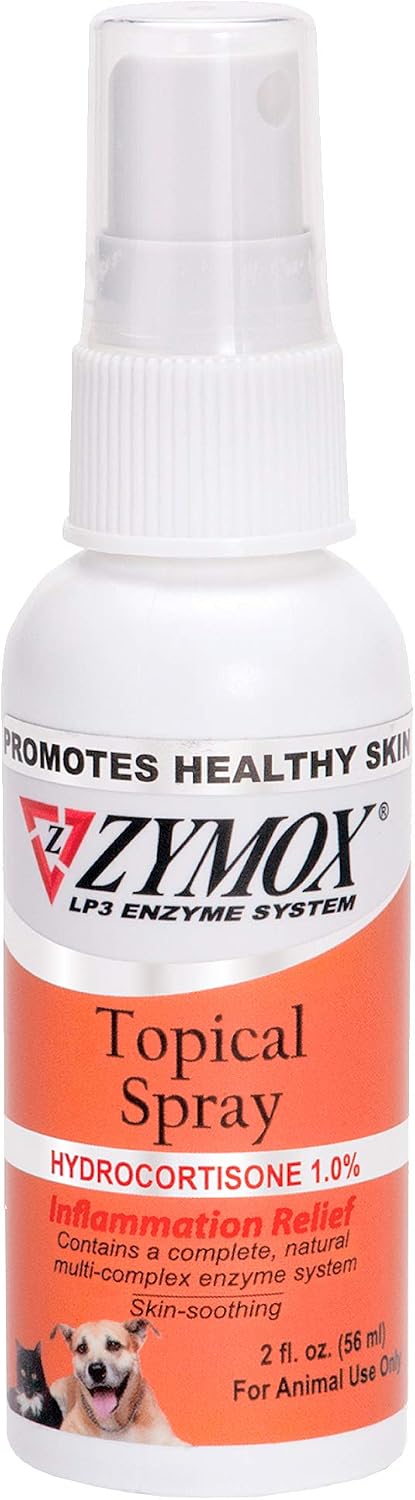 Zymox Topical Hot Spot Spray for Dogs and Cats with 1% Hydrocortisone, 2oz