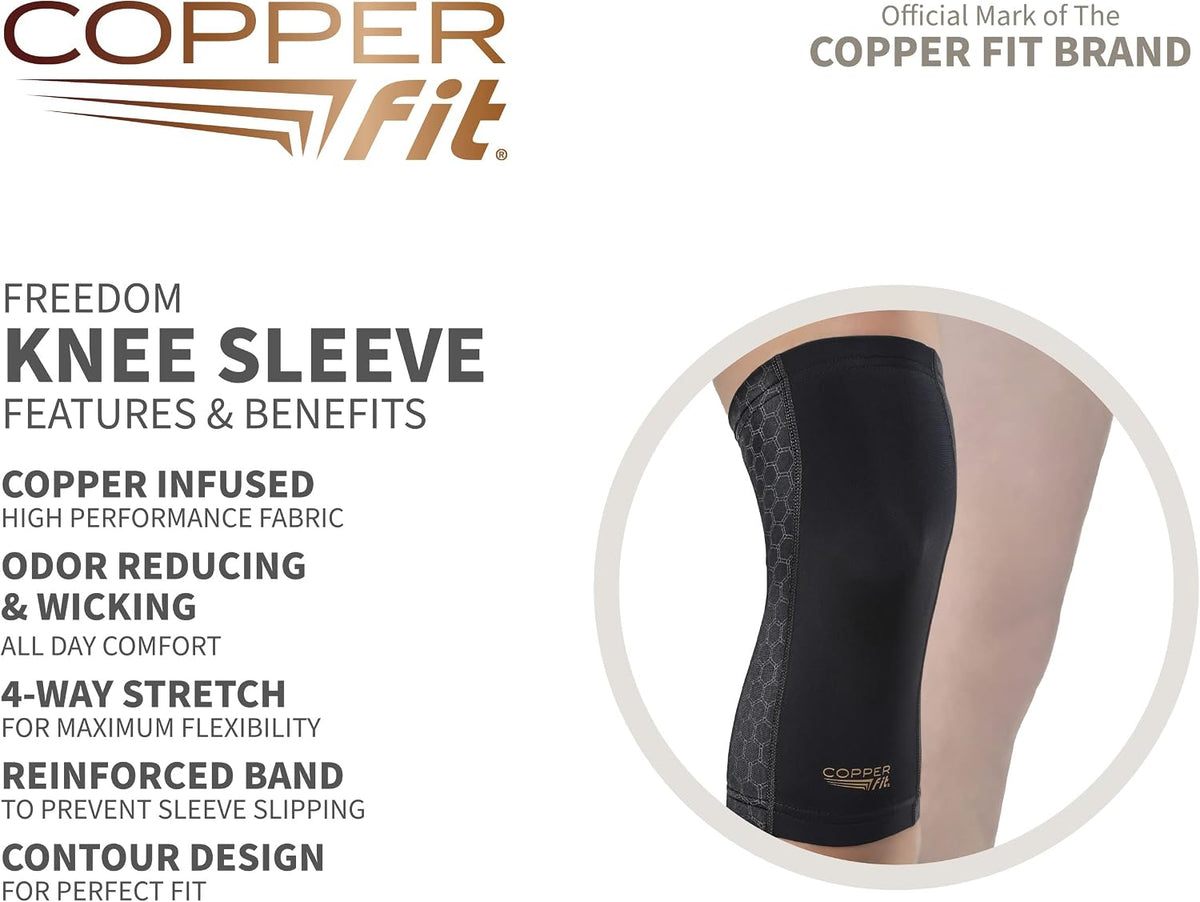 Copper Fit Freedom Knee Compression Sleeve