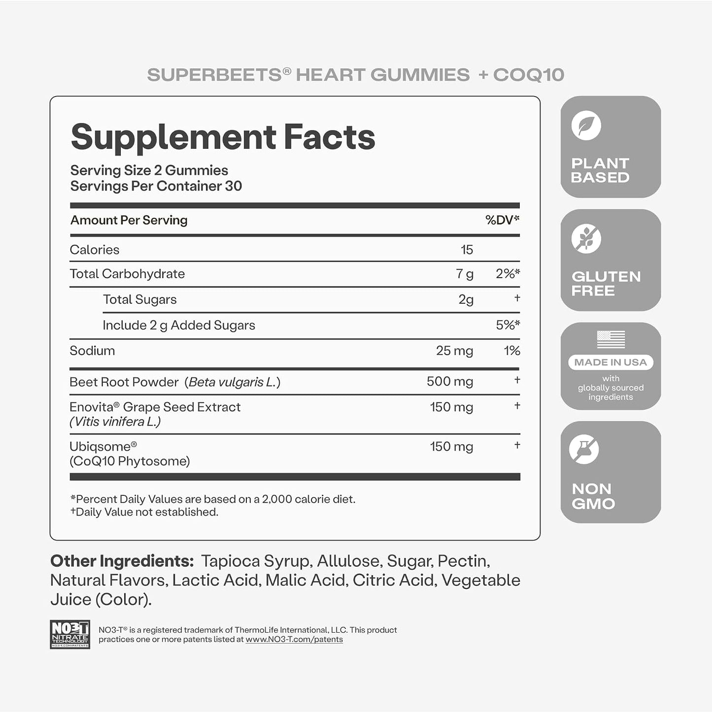 Humann SuperBeets 3-in-1 Heart Gummies - 3x Absorption CoQ10 - Plus Beetroot Extract & Grape Seed Extract for Advanced Heart Health, Cellular Energy & Circulation Support, Vegan, Gluten Free, 60 count