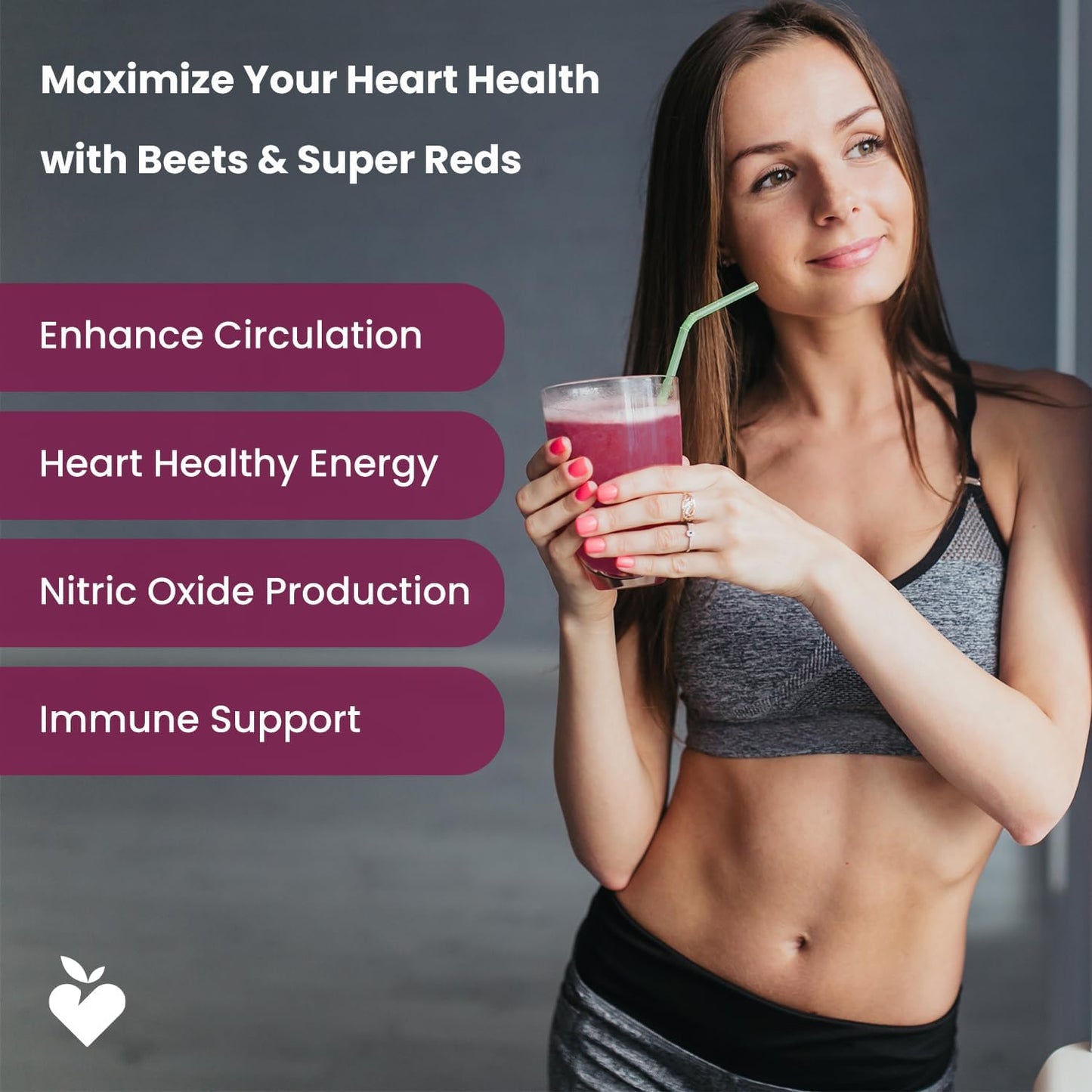 NutraChamps Beet Root Powder Circulation Supplement, Superfood Powder Nitric Oxide with Beetroot Juice, Super Reds & Grape Seed Extract, No Sugar Beet Supplement - 8.74 Oz