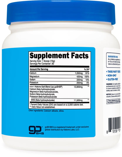 Nutricost Keto BHB Exogenous Ketones 4-in-1 (30 Servings) 12g Beta-Hydroxybutyrate