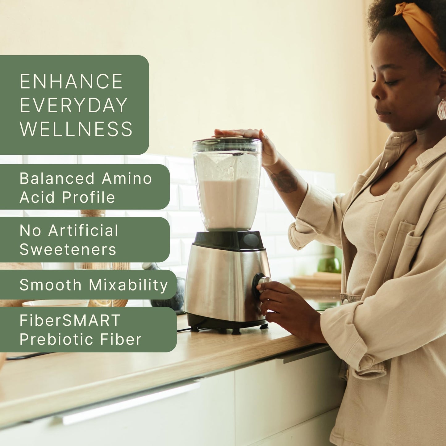 Dr. Murray's USDA Organic Plant Based Protein Powder | 20g Protein | 6g Fiber | Vegan & Keto | Gluten & Dairy Free | Low Carb | No Added Sugar | Matcha, 1 lb.