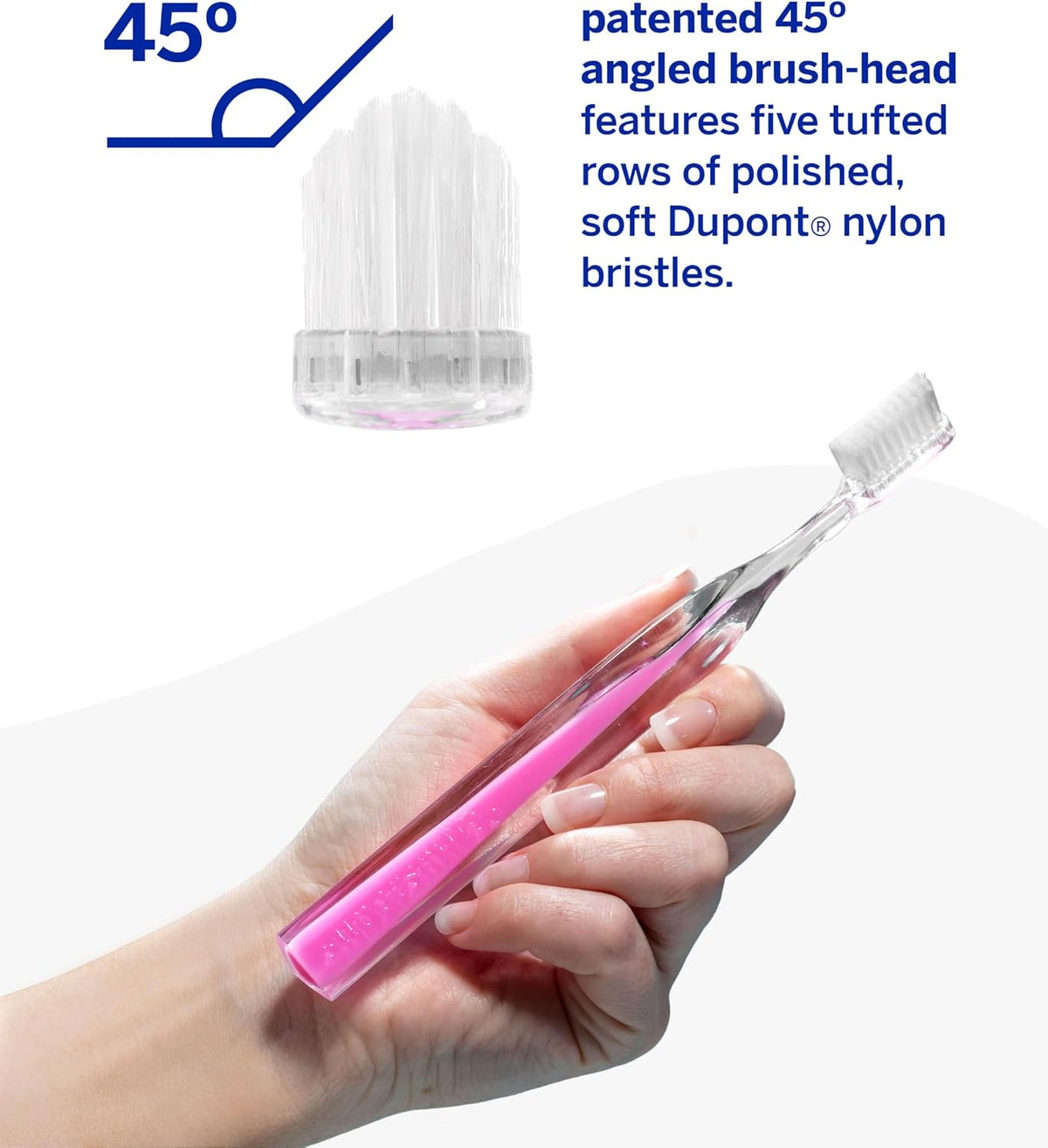 Supersmile Crystal Collection Toothbrush, Pink Diamond, Soft Bristles