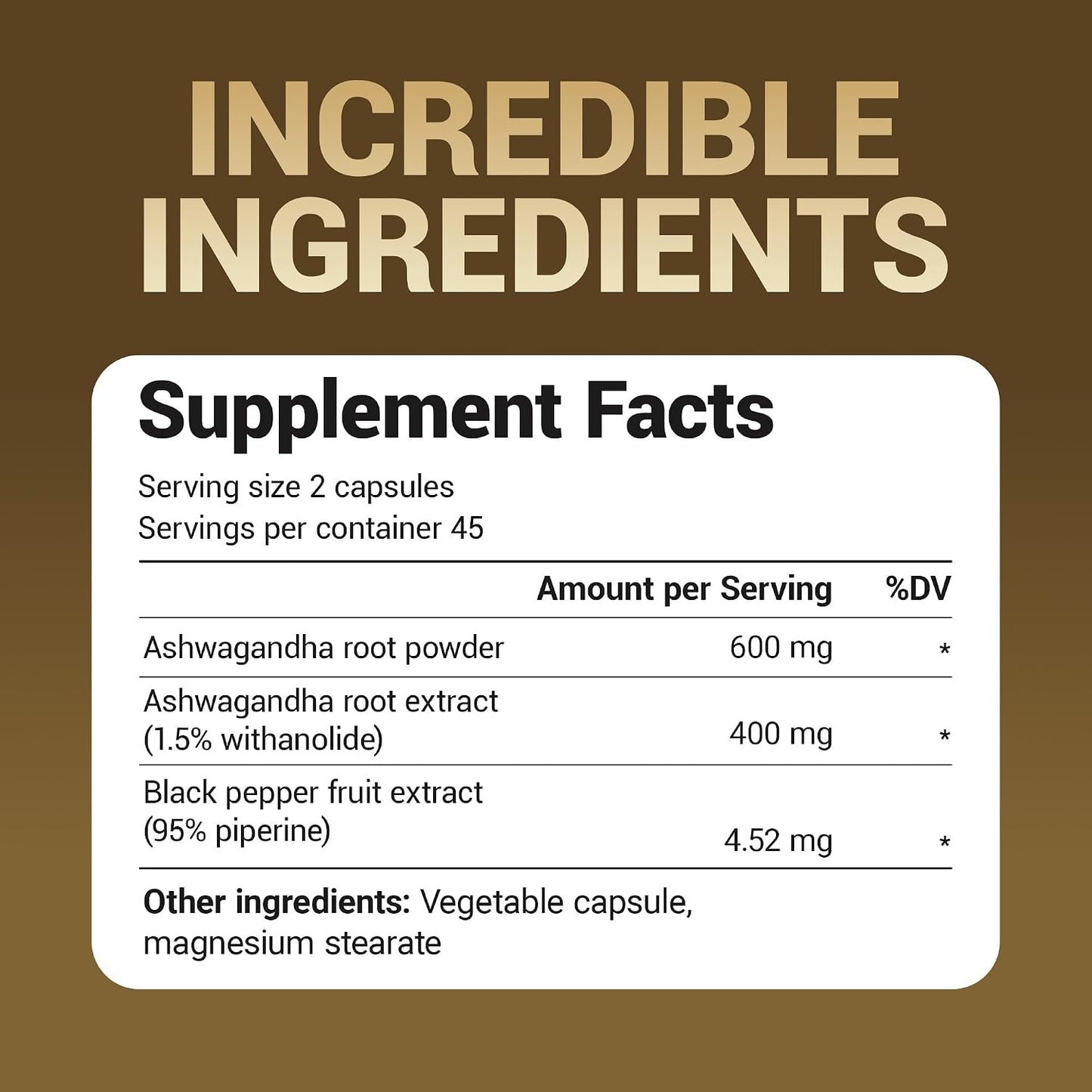 Dr. Berg Ashwagandha Capsules 1000mg - Includes Ashwagandha Root with Black Pepper from Bioperine - Ashwagandha Supplements 90 Capsules