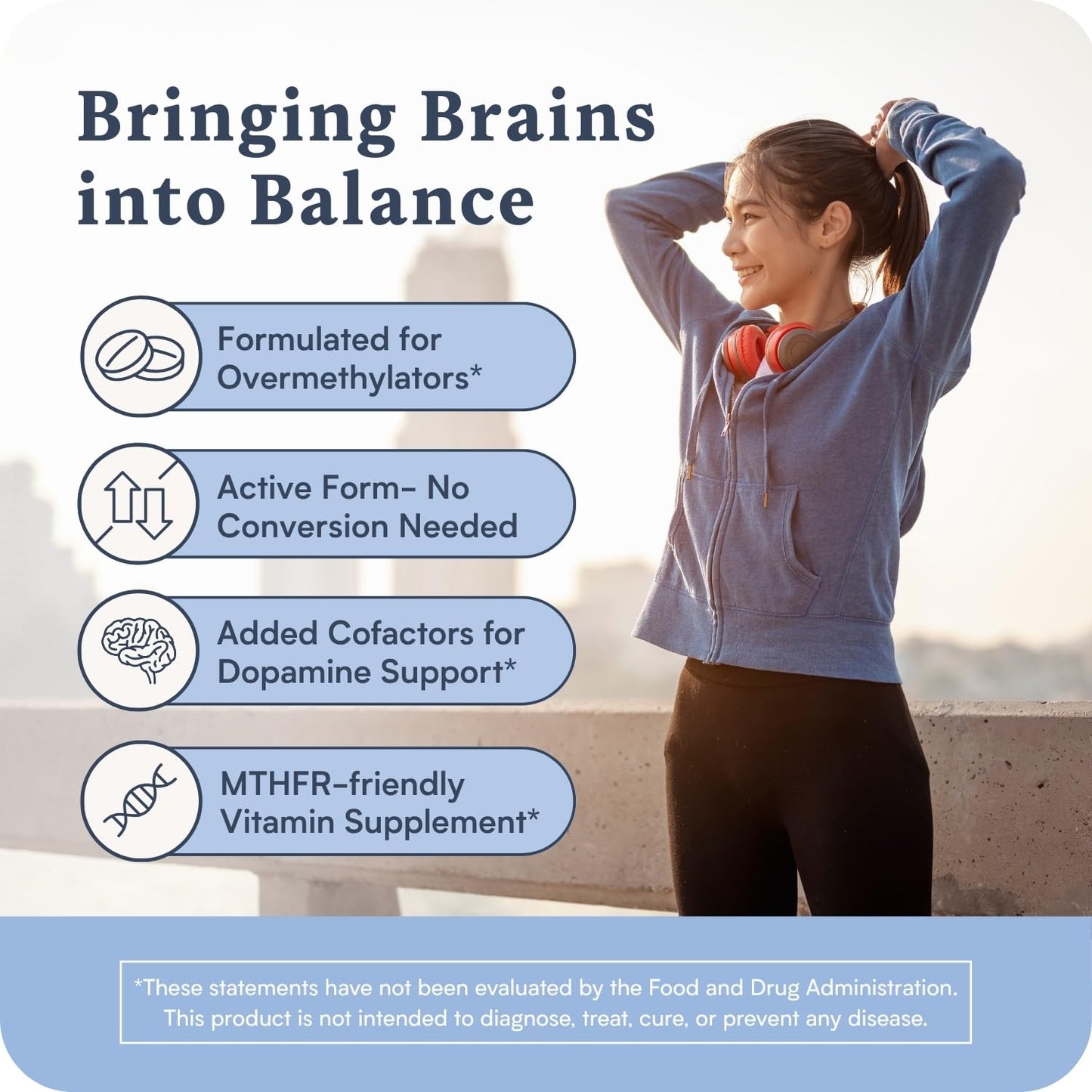 Accentrate Neuro - Brain Health, Methylated Vitamin B Complex, MTHFR | Every B vitamin already in its active form, so your body does not have to convert it first. Supports focus and mood.