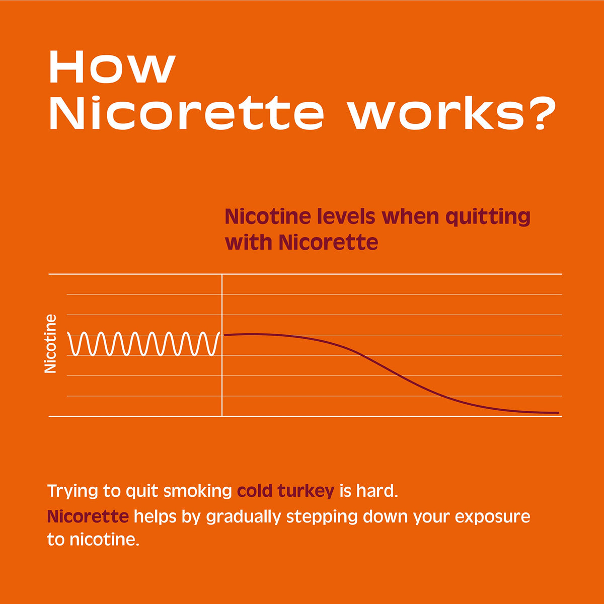 Nicorette 2 mg Nicotine Gum to Help Stop Smoking - Fruit Chill Flavored