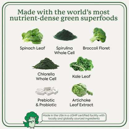 Plant People WonderGreens Kids Super Veggie Gummies, Green Apple, 30 Count